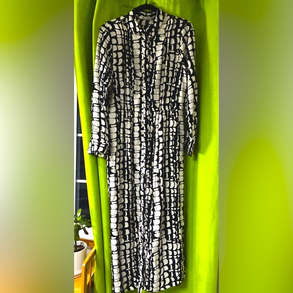 Zara Dresses & Skirts - Zara LONG PRINT DRESS - Shirtdress